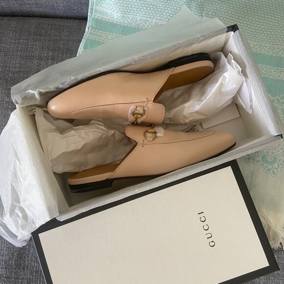 Gucci Shoes - Brand New Gucci Women's Princetown Leather Mules